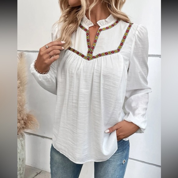 8 SHEIN Blouses Size Large Bundle $126 - Picture 4 of 17